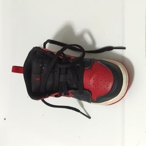 Nike Jordans red and black toddler boys sneakers